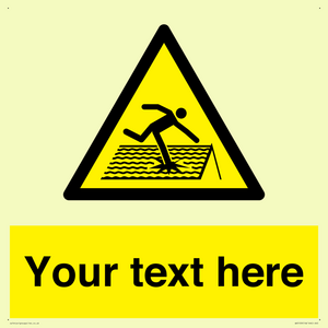 Custom Figure on Roof Sign